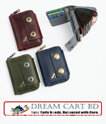 Titan Accordion Card Wallet for Men - Genuine Leather